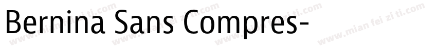Bernina Sans Compres字体转换